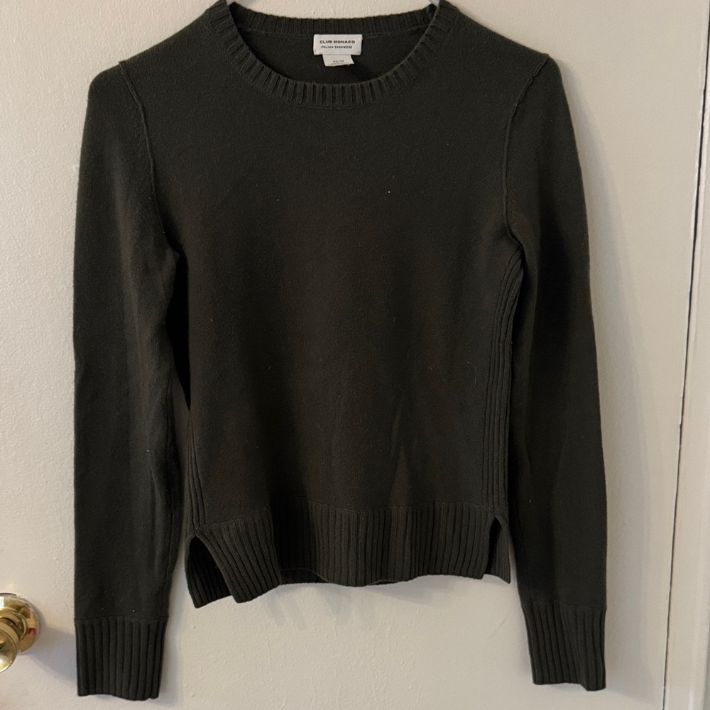 Club Monaco Black Crew Neck Sweater